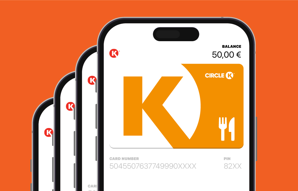 Circle K Card on a mobile phone