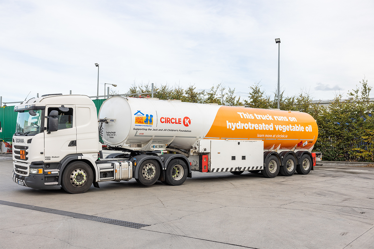 Press Release - expansion of HVO diesel pumps - image of one of the trucks
