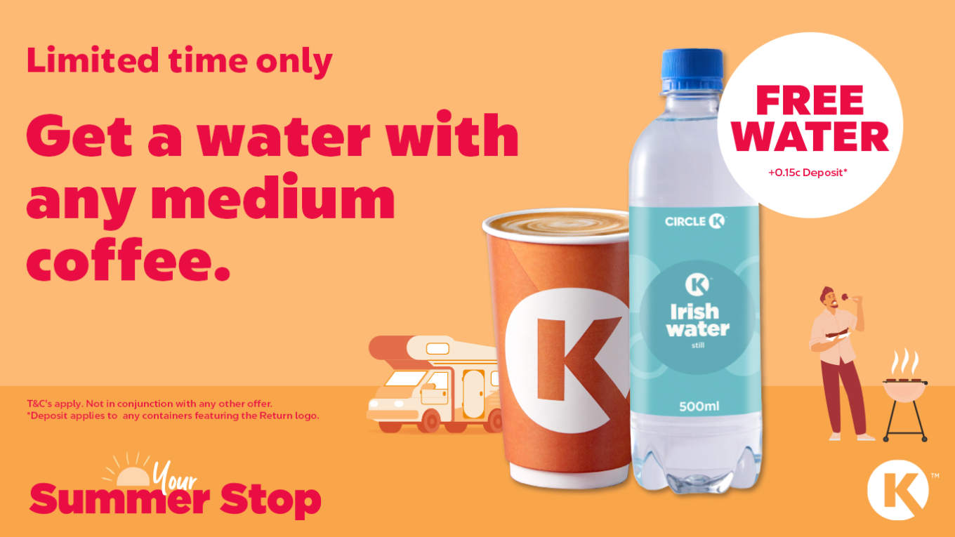 CK Summer Stop - Water + Coffee offer
